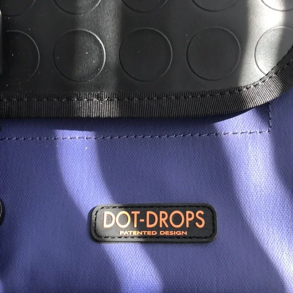 RARE | DOT-DROPS Laptop Bag Blue Black - Picture 6 of 17